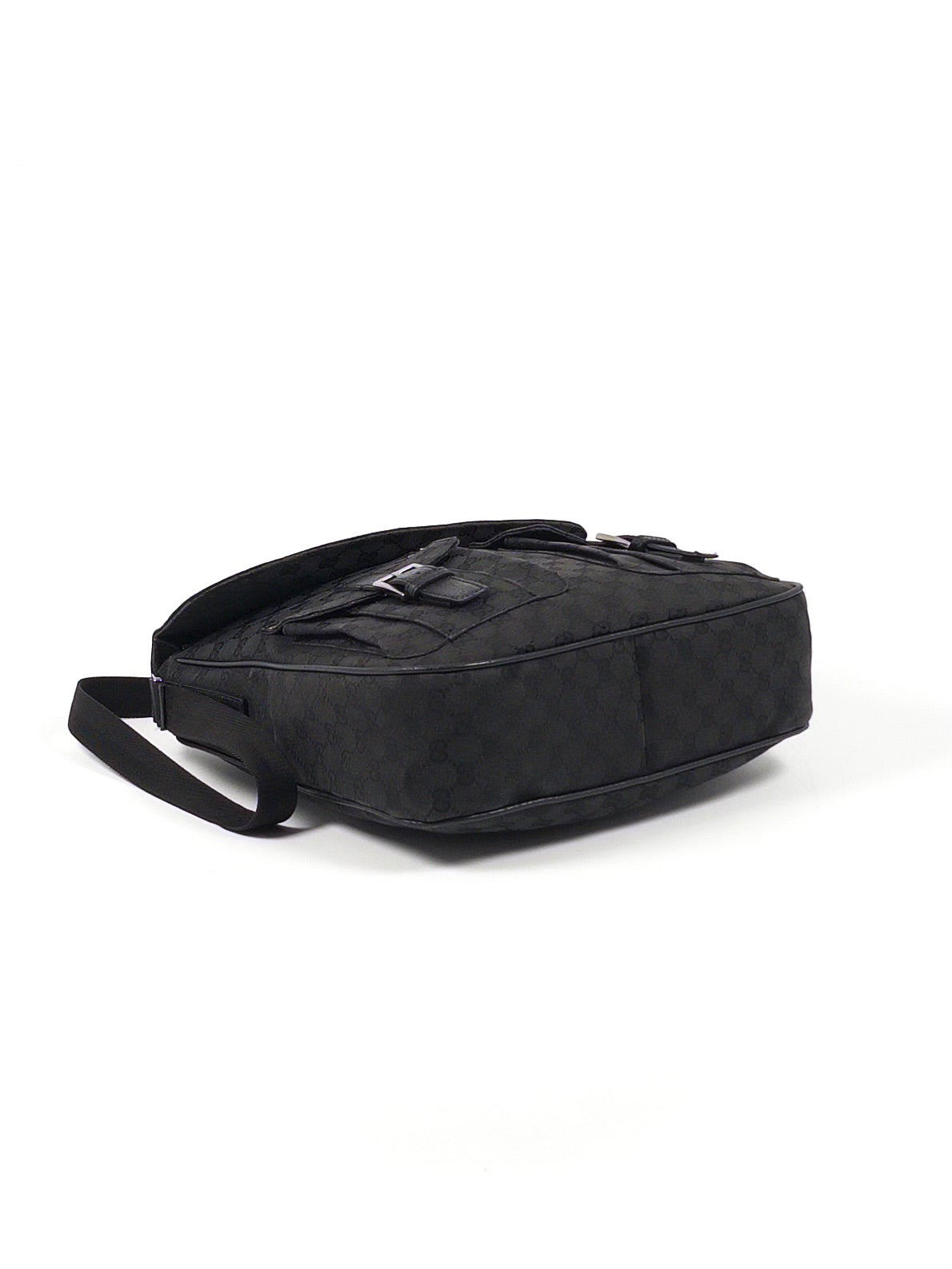 Gucci GG Canvas Leather Shoulder Bag Unisex