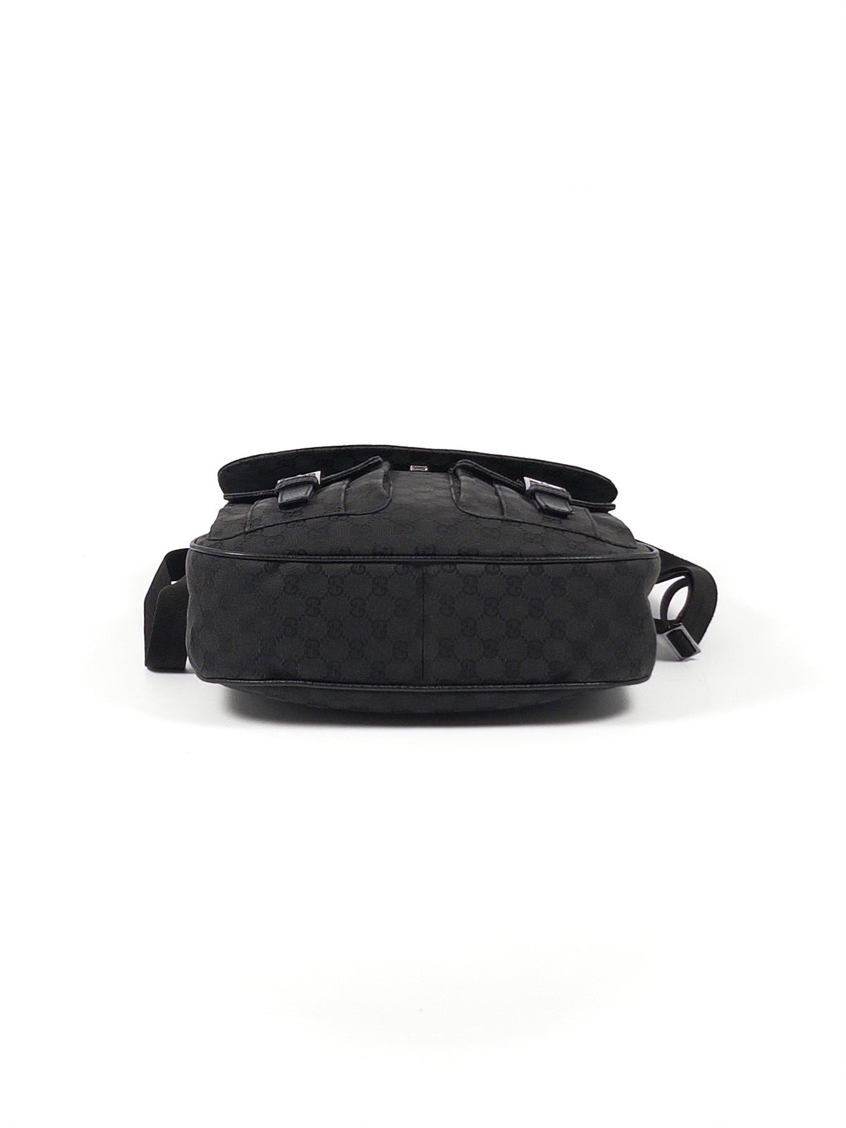 Gucci GG Canvas Leather Shoulder Bag Unisex