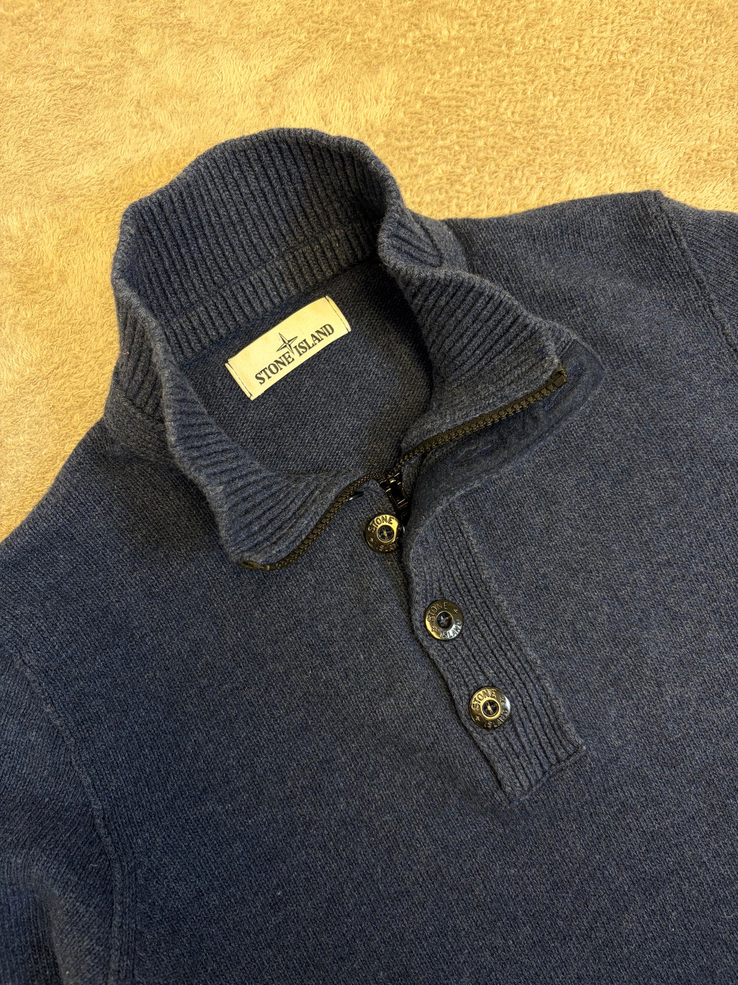 Stone Island Quarter Button Sweatshirt