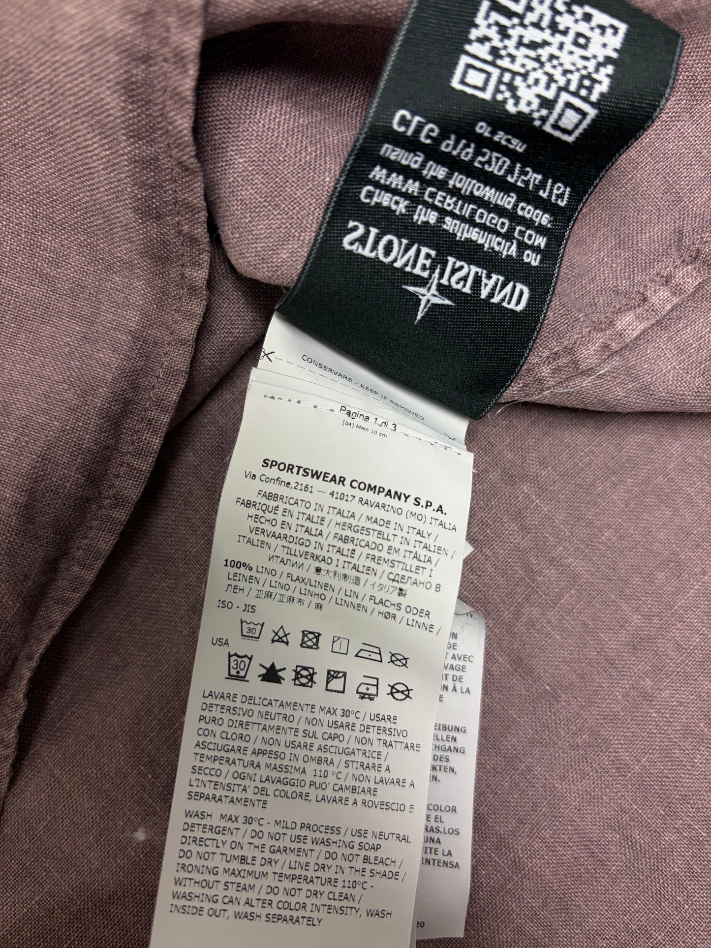 Stone Island Lino Polo Shirt