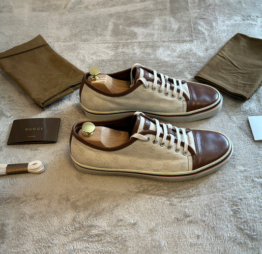 Gucci GG Supreme White/Brown