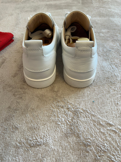 Christian Louboutin Junior Spike Sneaker white
