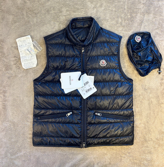 Moncler Gui Down Vest – Navy Blue