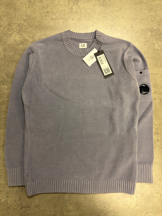 C.P. Company Cotton Chenille Crew Neck Sweatshirt - Lavender