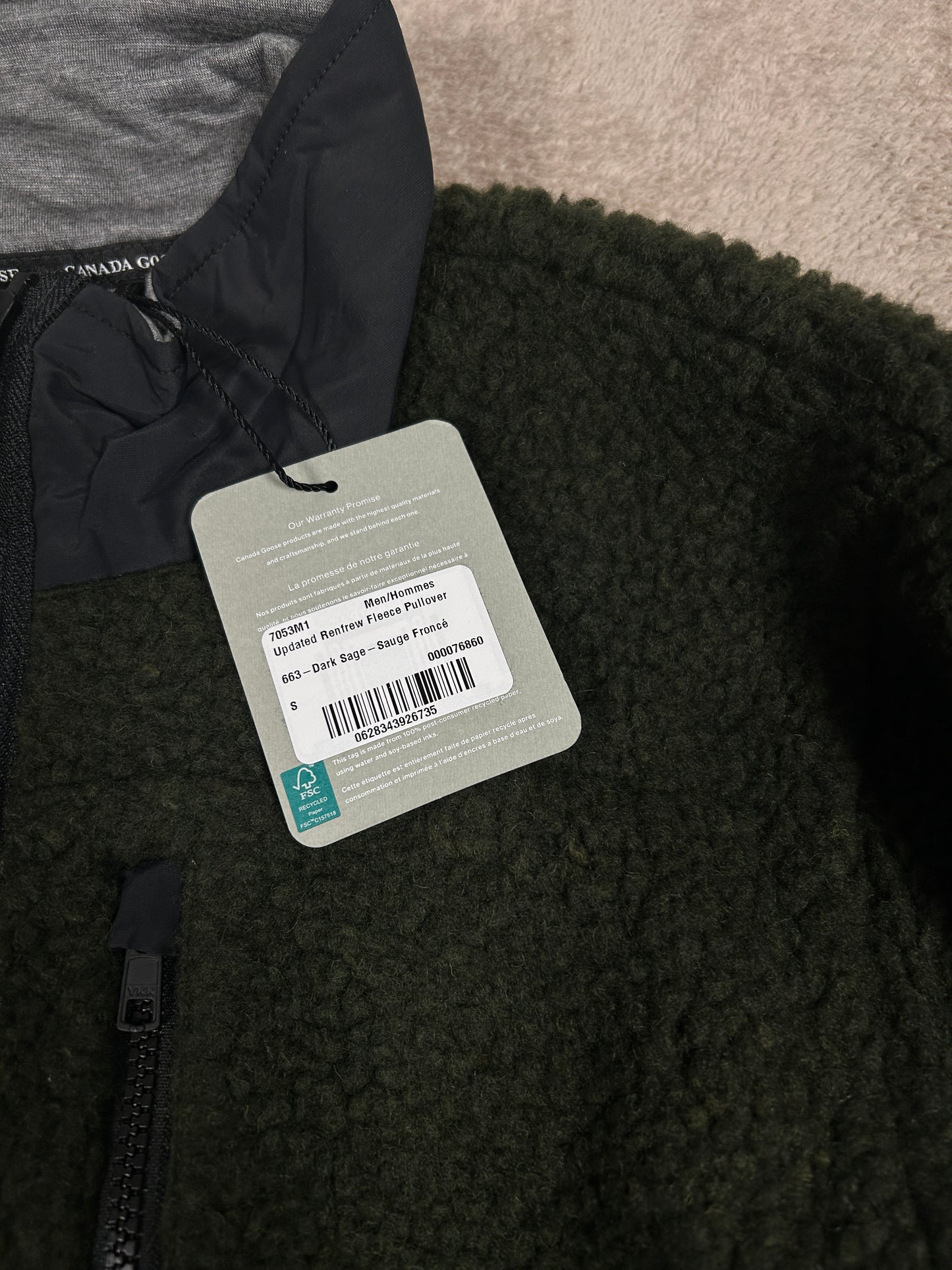 Canada Goose Renfrew Fleecejacka BNWT - Small/Medium