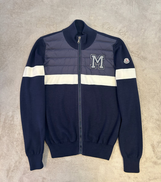 Moncler Padded & Knitted "M" Logo Cardigan KIDS