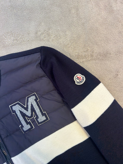 Moncler Padded & Knitted "M" Logo Cardigan KIDS