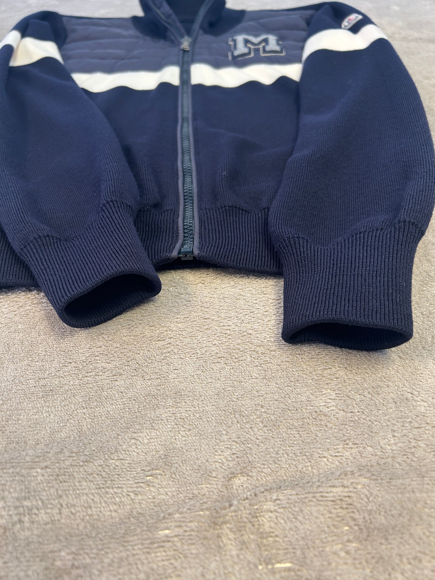 Moncler Padded & Knitted "M" Logo Cardigan KIDS