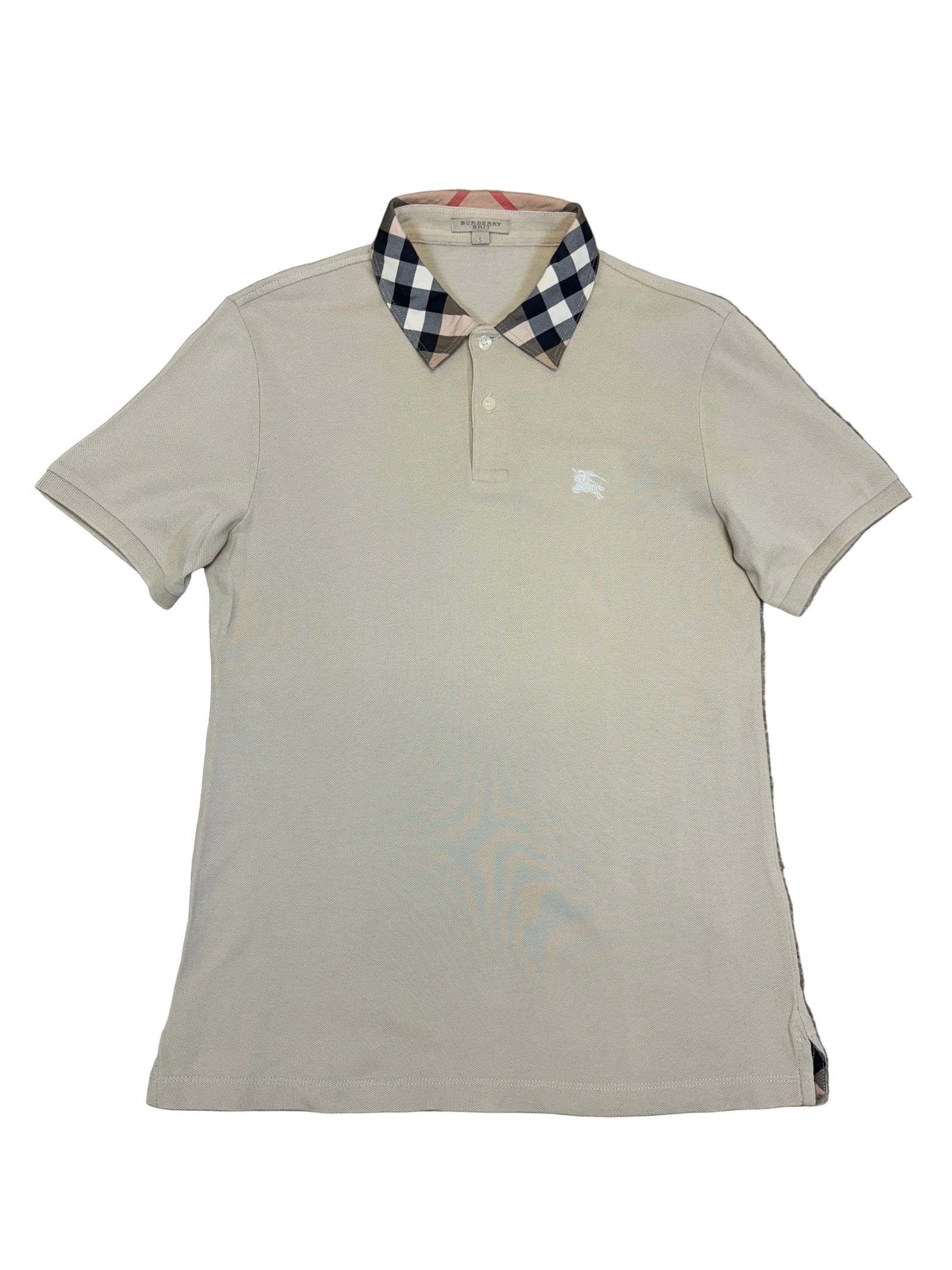 Burberry Check Collar Polo Shirt