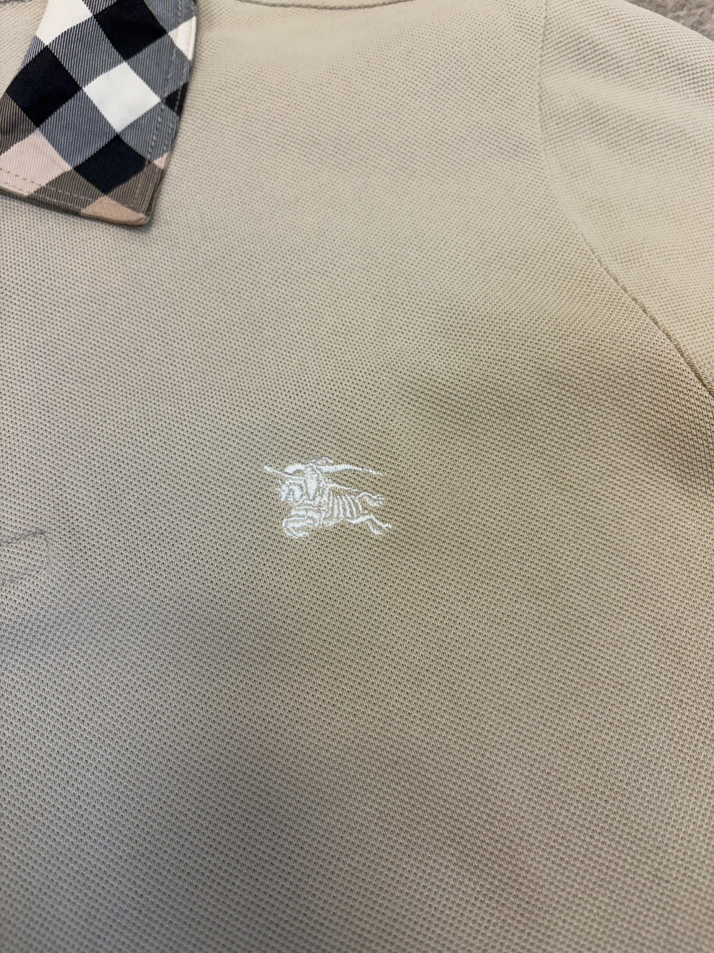 Burberry Check Collar Polo Shirt