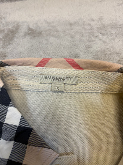 Burberry Check Collar Polo Shirt