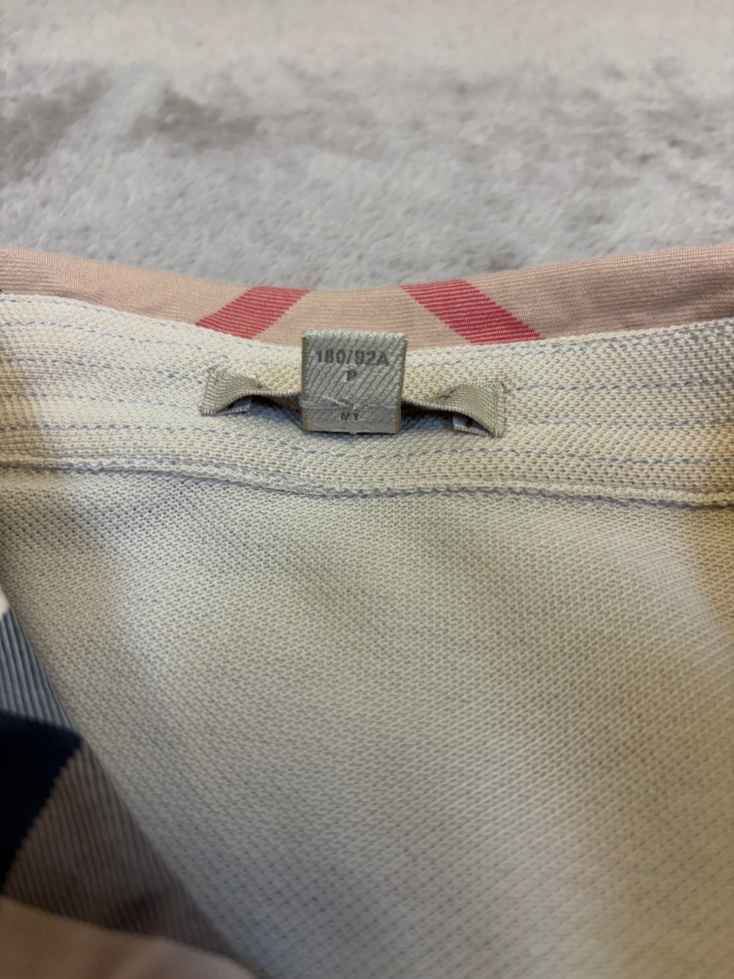 Burberry Check Collar Polo Shirt