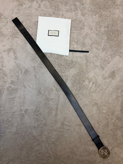 Gucci GG Buckle Belt (Fits W31-33)