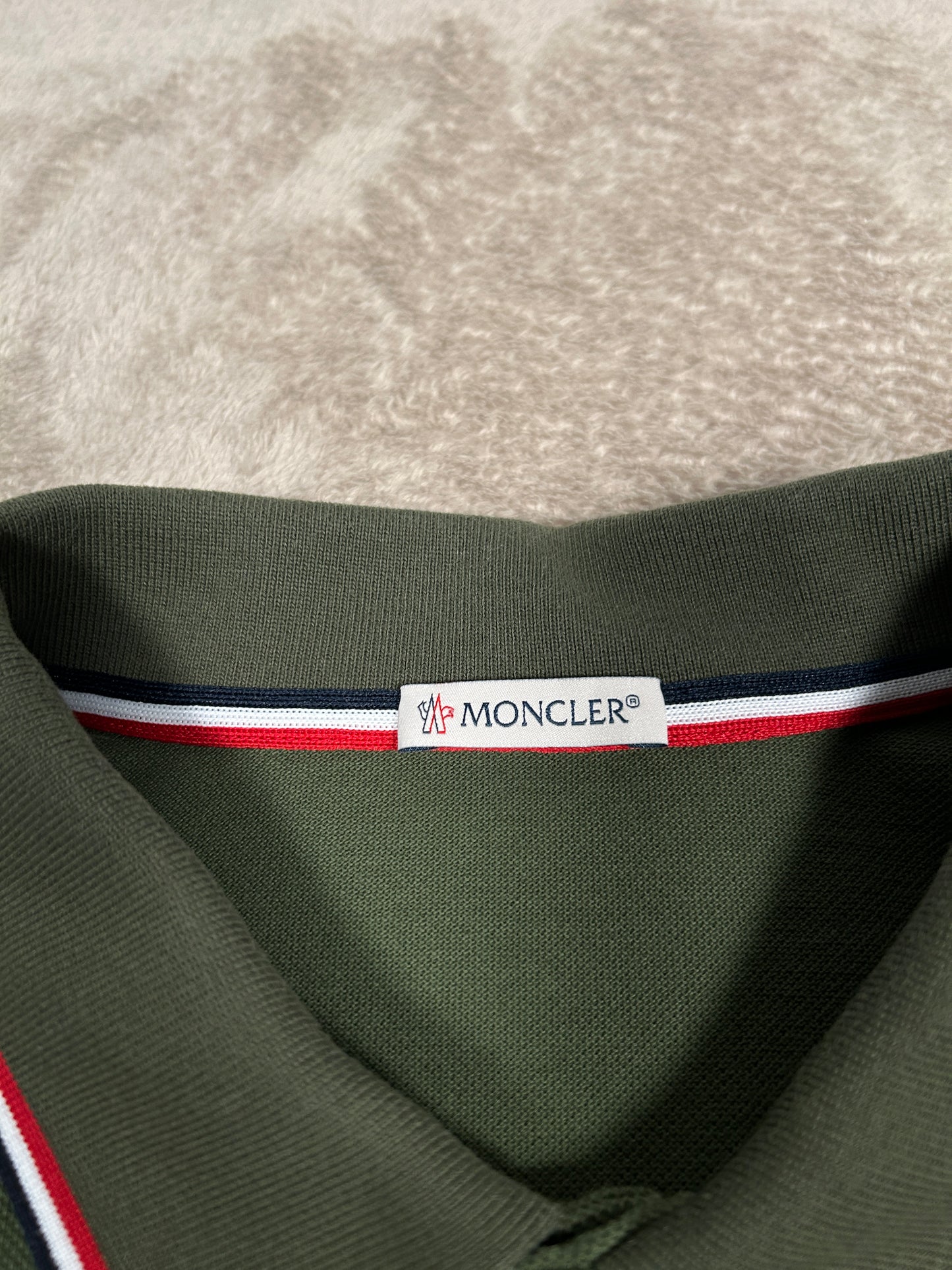 Moncler Tricolur Polo Shirt - Green