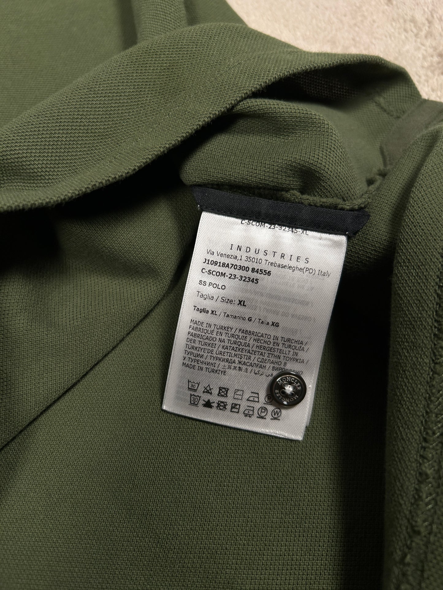 Moncler Tricolur Polo Shirt - Green