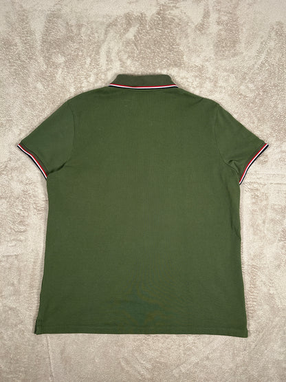 Moncler Tricolur Polo Shirt - Green