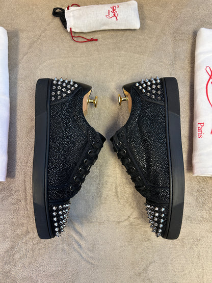 Christian Louboutin Seavaste 2 Flat Suede Black