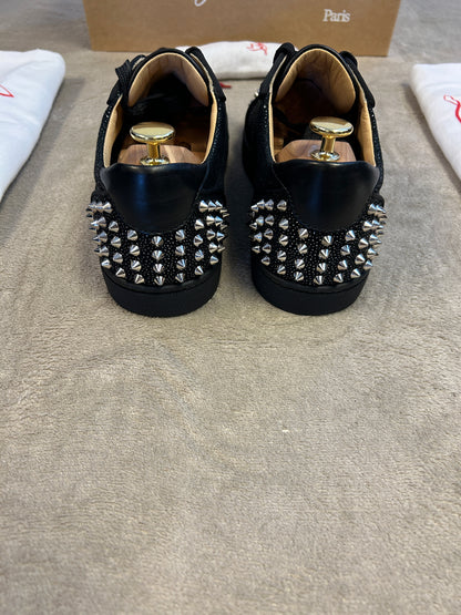 Christian Louboutin Seavaste 2 Flat Suede Black