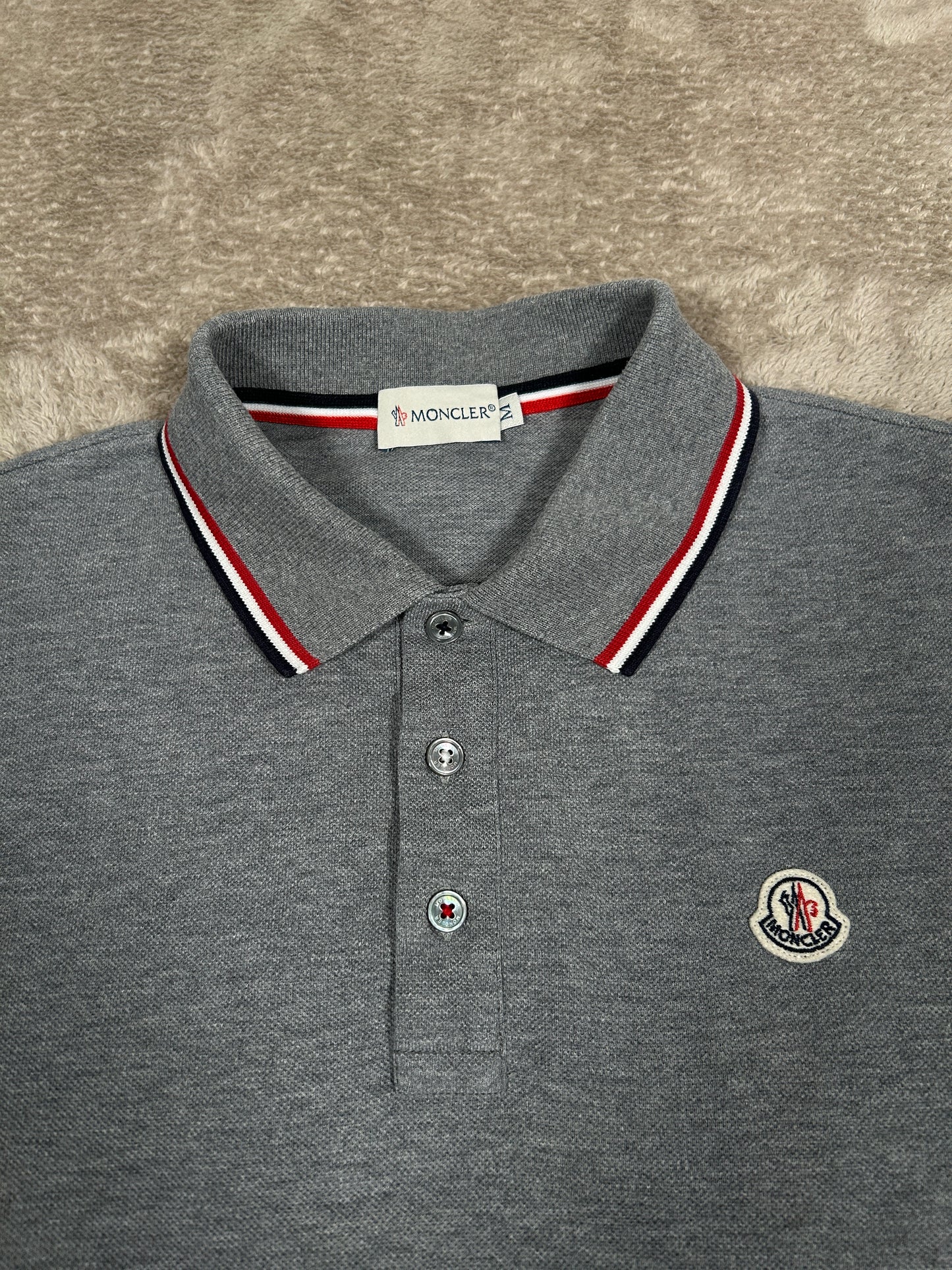 Moncler Tricolour Polo Shirt