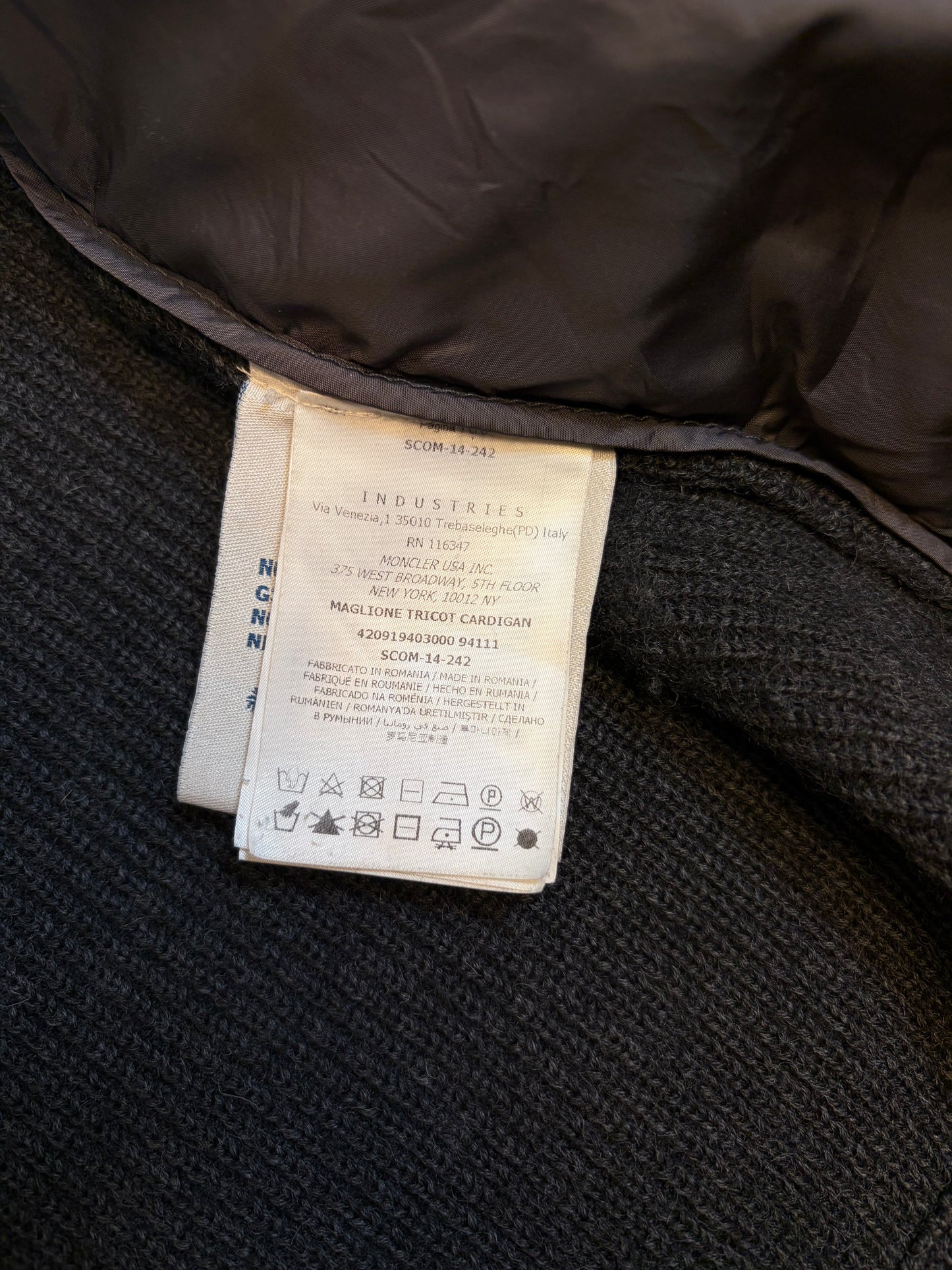 Moncler Down Cardigan (Fits M)