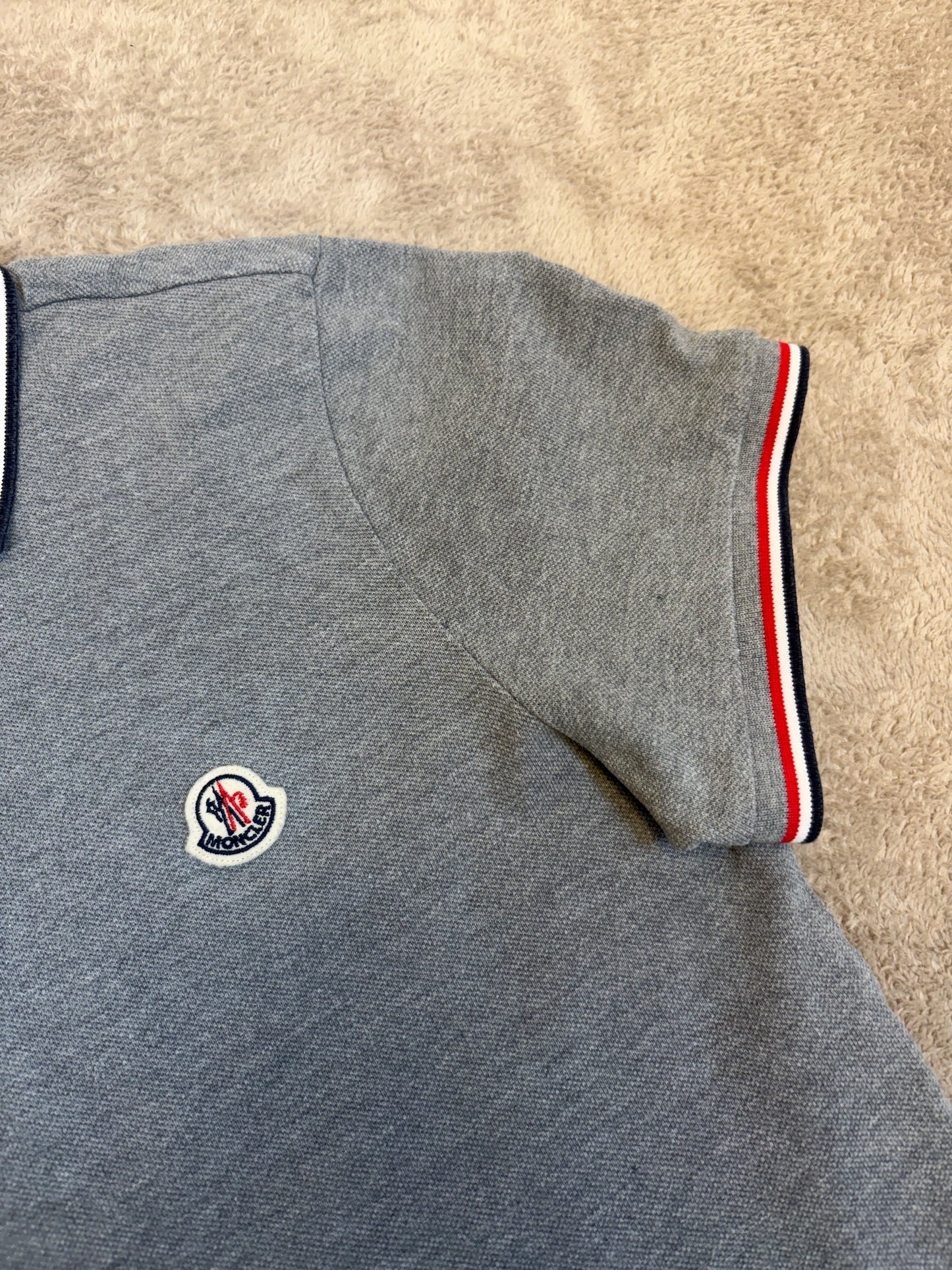 Moncler Tricolour Polo Shirt (Fits XS/S)