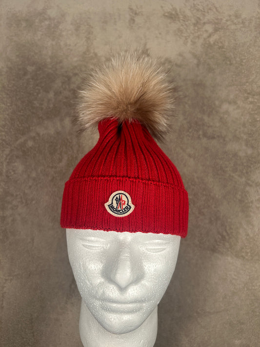 Moncler Women Pom Beanie (Fits Small)