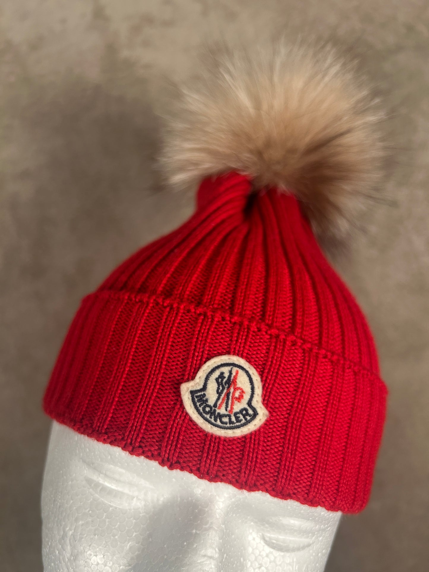 Moncler Women Pom Beanie (Fits Small)