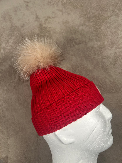 Moncler Women Pom Beanie (Fits Small)