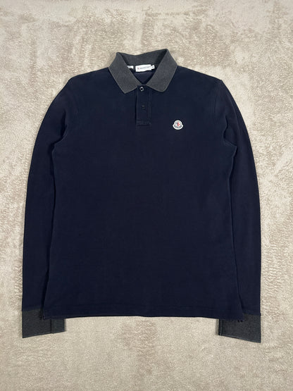 Moncler Long Sleeve Polo Shirt (Fits Small)