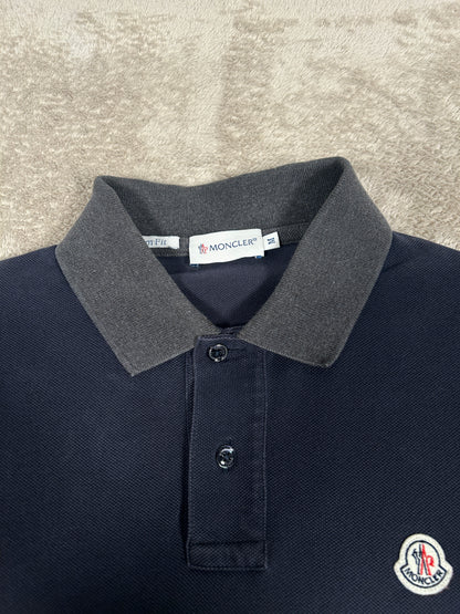 Moncler Long Sleeve Polo Shirt (Fits Small)