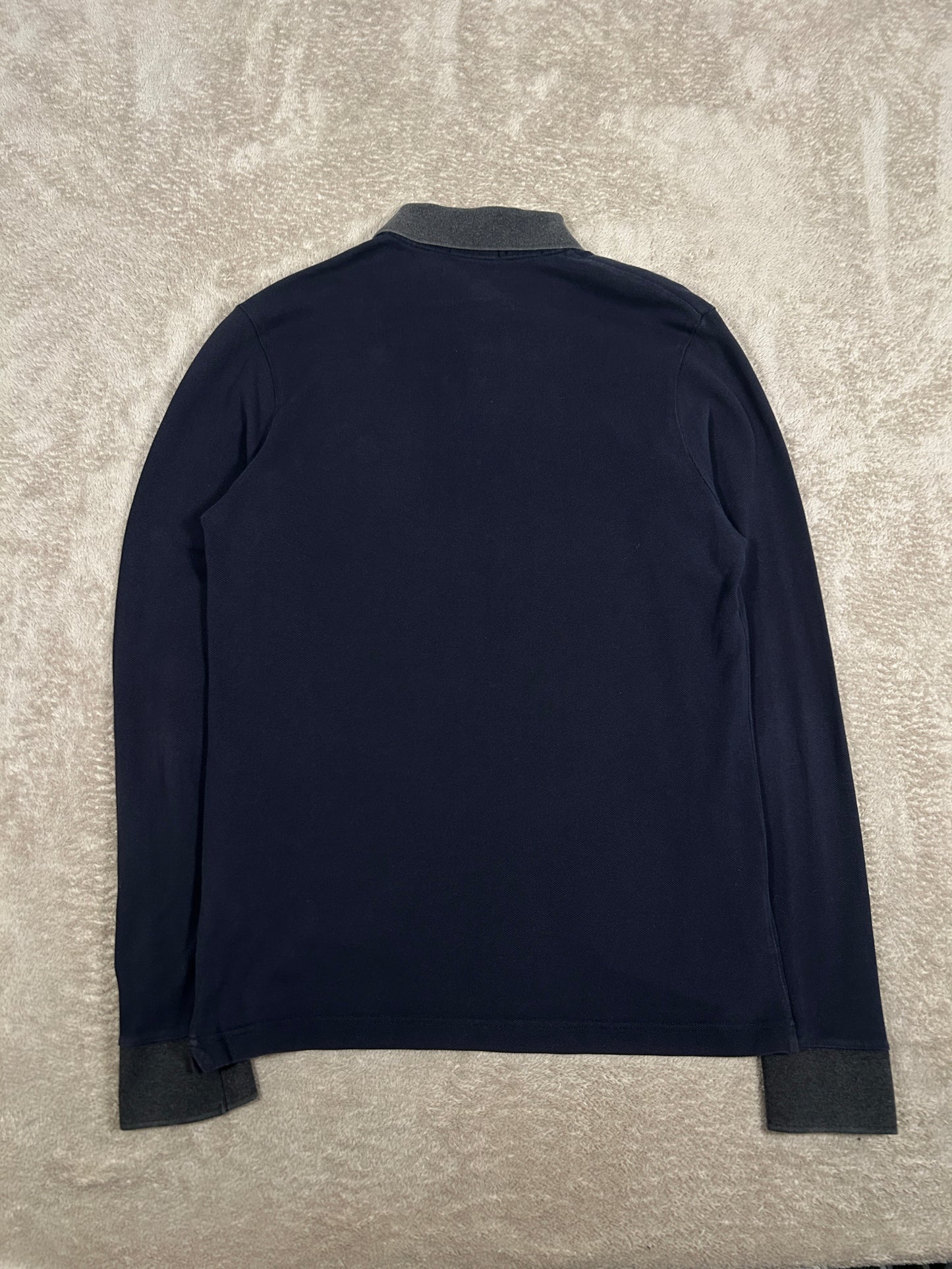 Moncler Long Sleeve Polo Shirt (Fits Small)