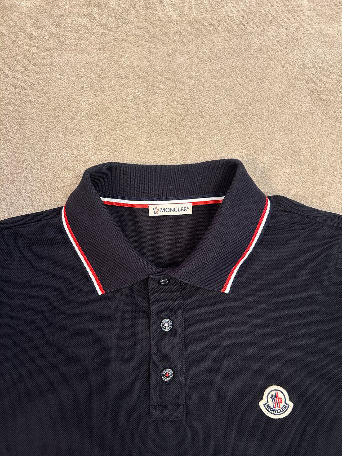 Moncler Tricolour Polo Shirt