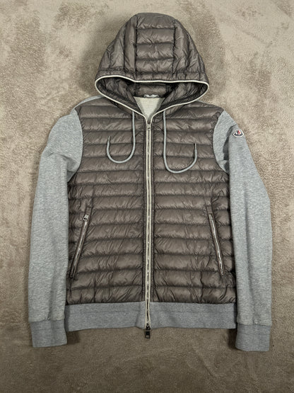 Moncler Hooded Down Cardigan (Fits Small)