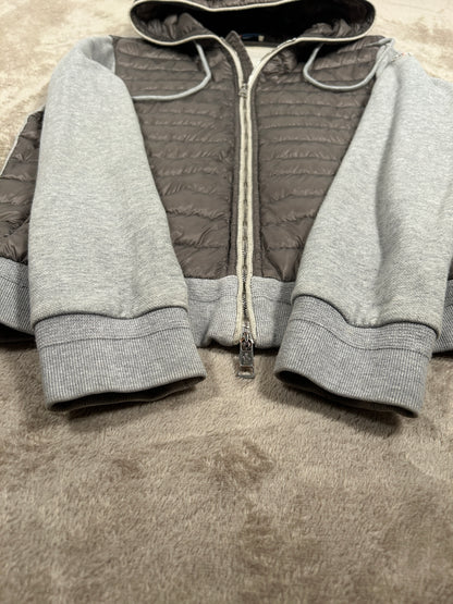 Moncler Hooded Down Cardigan (Fits Small)