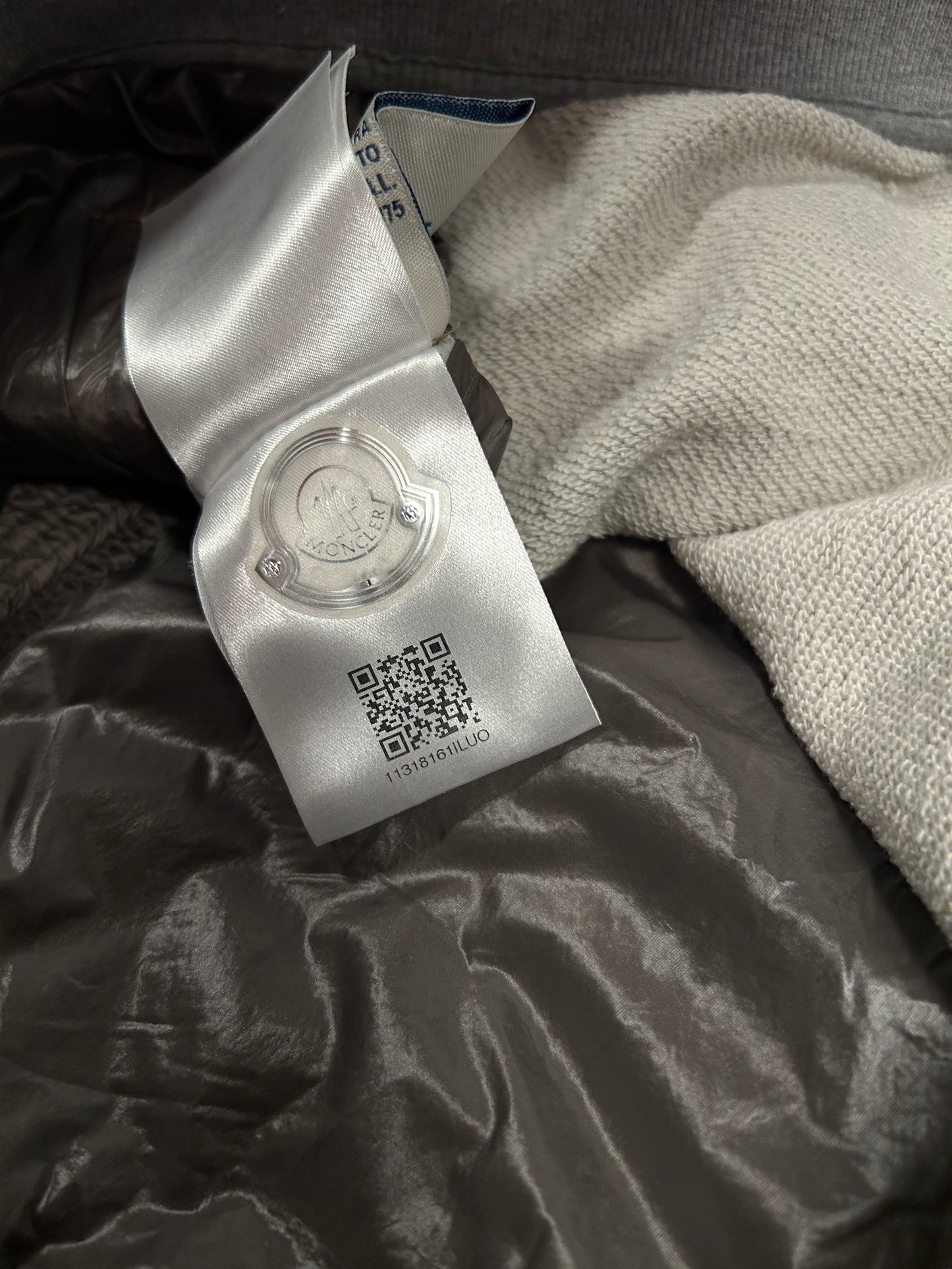 Moncler Hooded Down Cardigan (Fits Small)