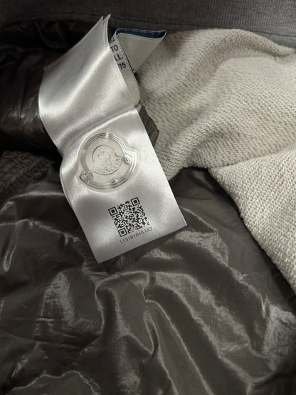 Moncler Hooded Down Cardigan (Fits Small)