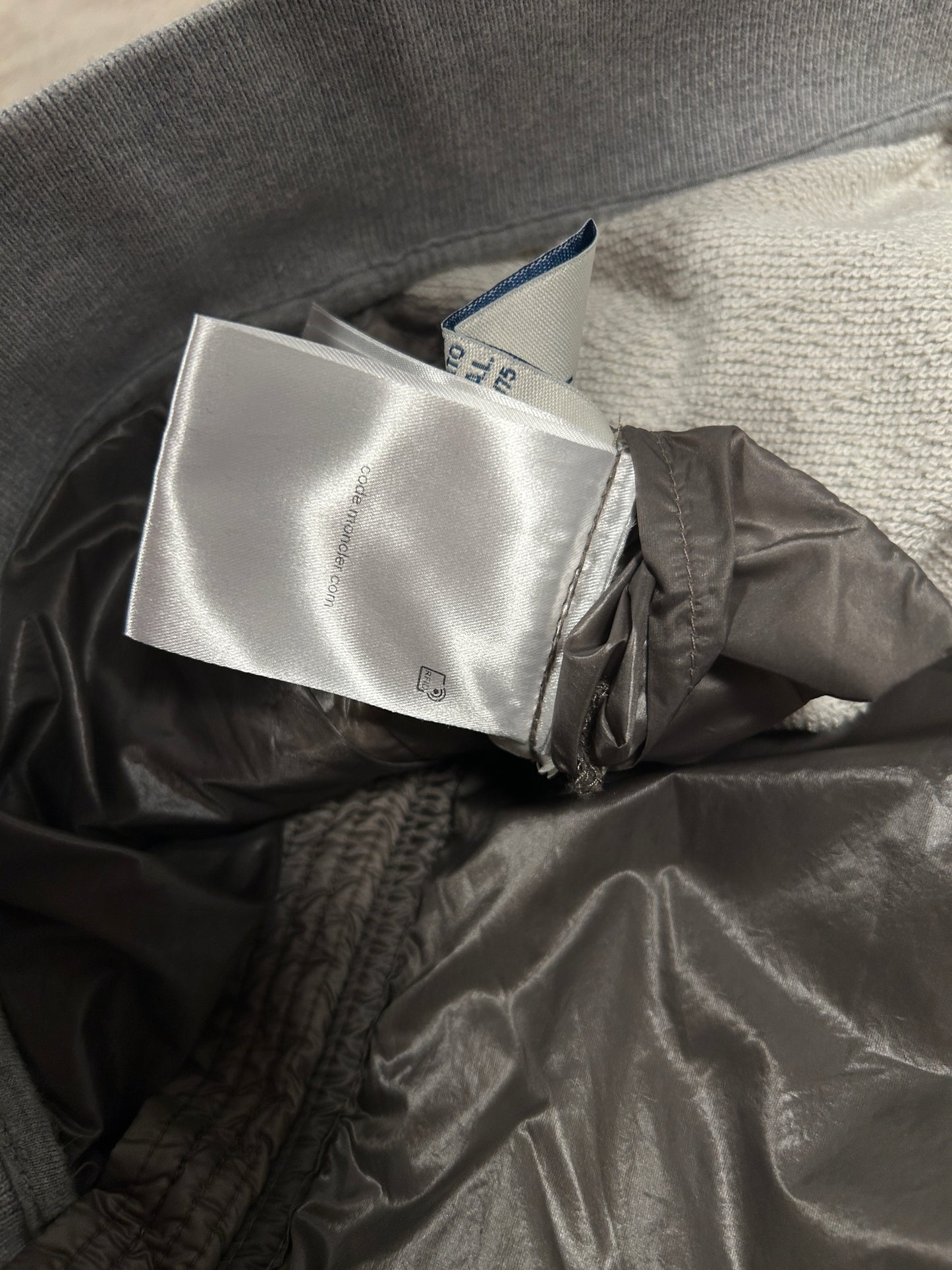 Moncler Hooded Down Cardigan (Fits Small)