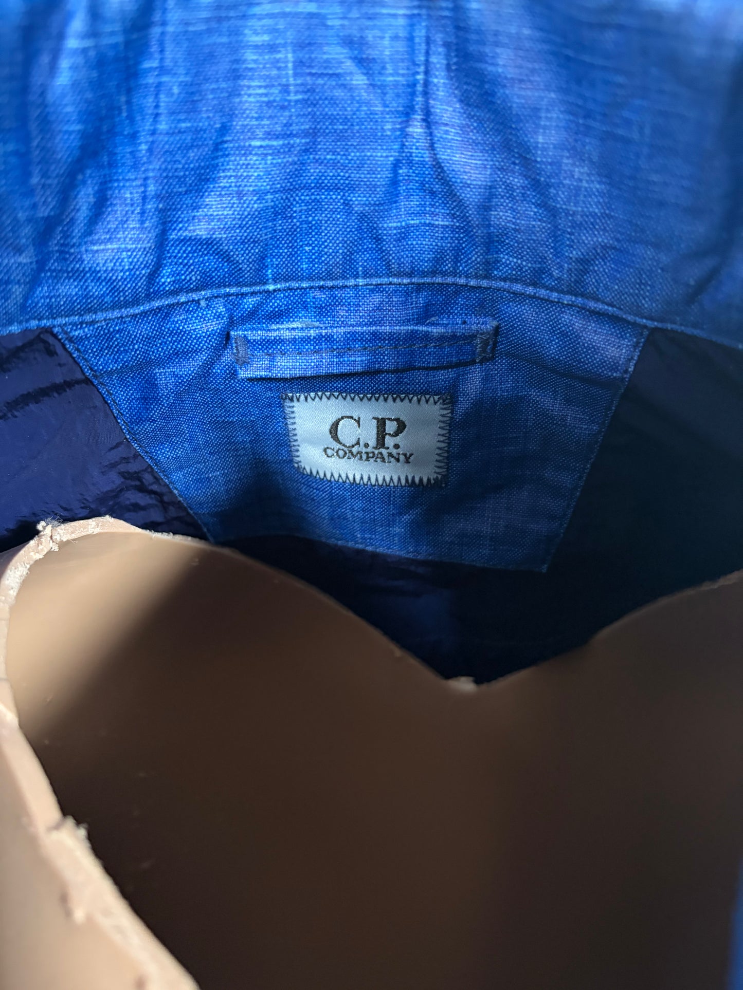 CP Company Lino Wax Blå Jacka