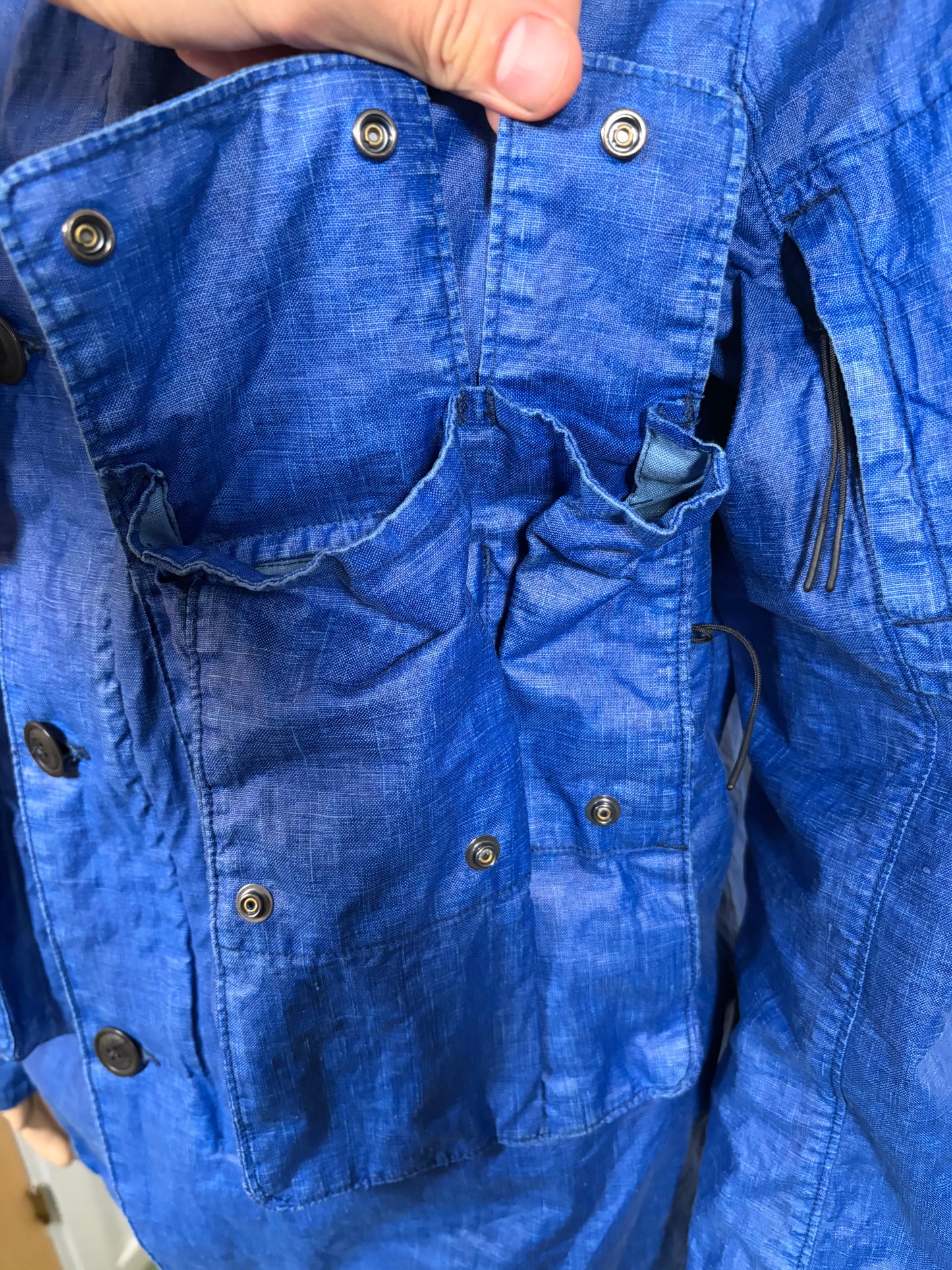 CP Company Lino Wax Blå Jacka