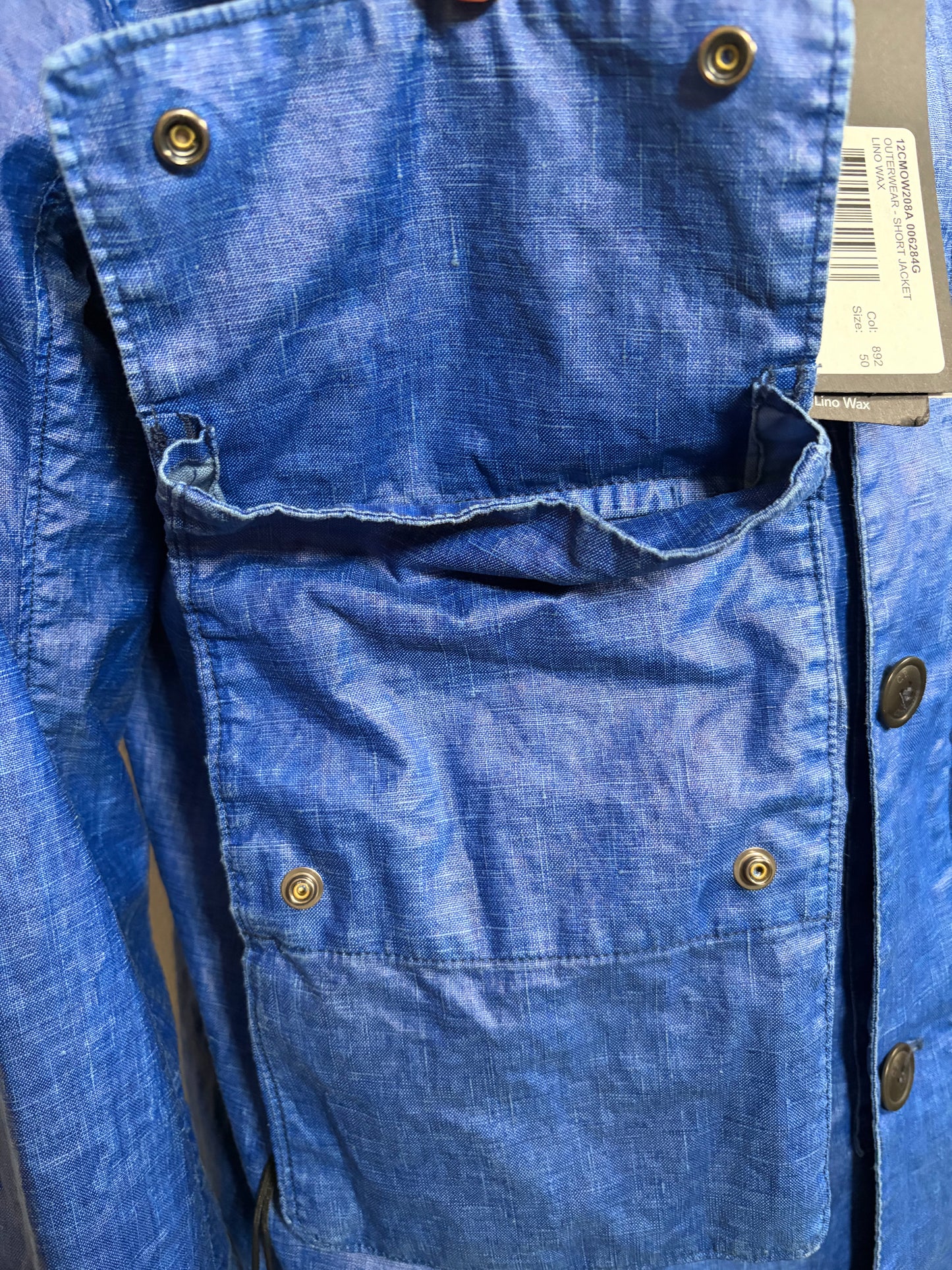 CP Company Lino Wax Blå Jacka