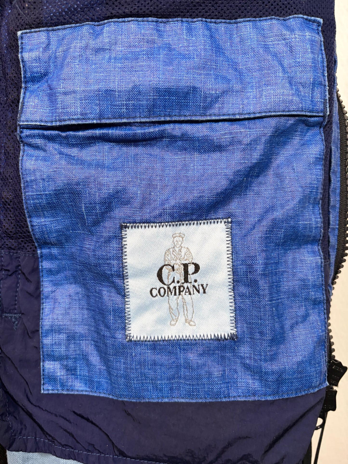 CP Company Lino Wax Blå Jacka