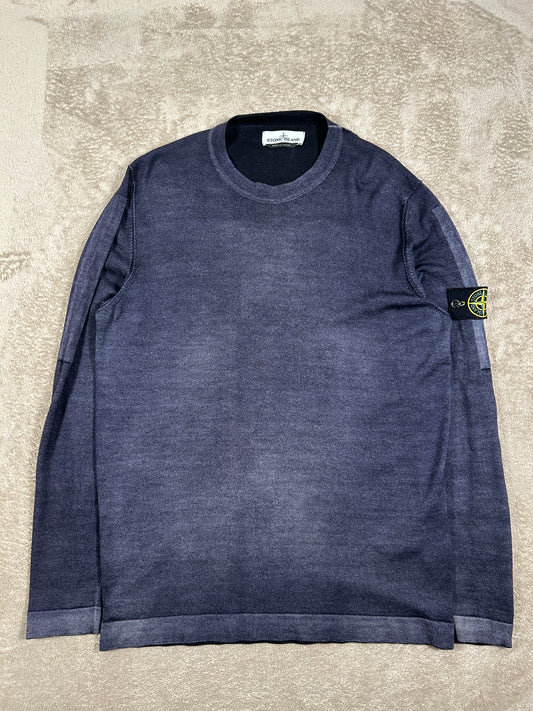 Stone Island Garment Dyed Knitted Sweatshirt