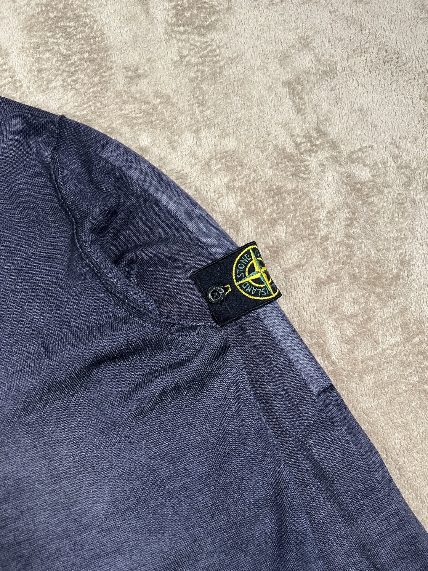 Stone Island Garment Dyed Knitted Sweatshirt