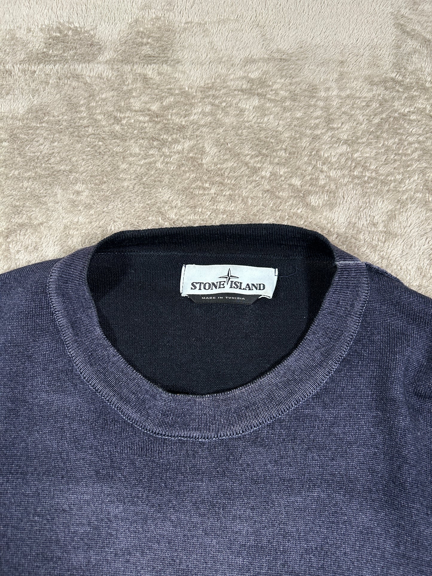 Stone Island Garment Dyed Knitted Sweatshirt