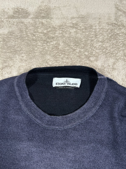 Stone Island Garment Dyed Knitted Sweatshirt
