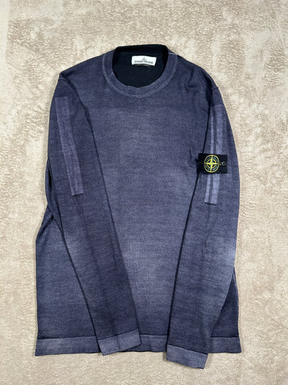 Stone Island Garment Dyed Knitted Sweatshirt