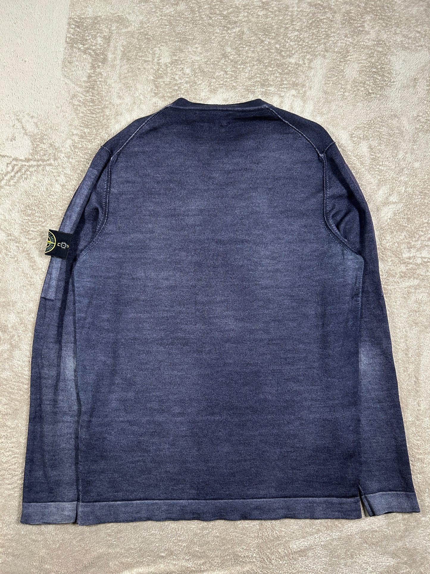 Stone Island Garment Dyed Knitted Sweatshirt