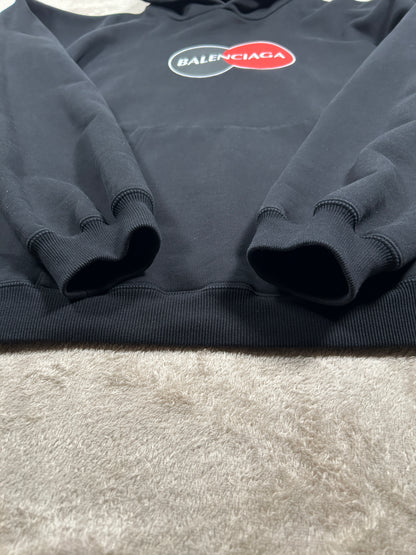 Balenciaga kreditkortslogotyphuvtröja