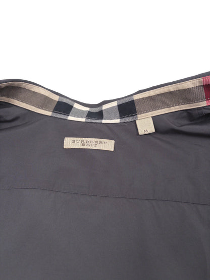 Burberry Check Button Shirt Grey