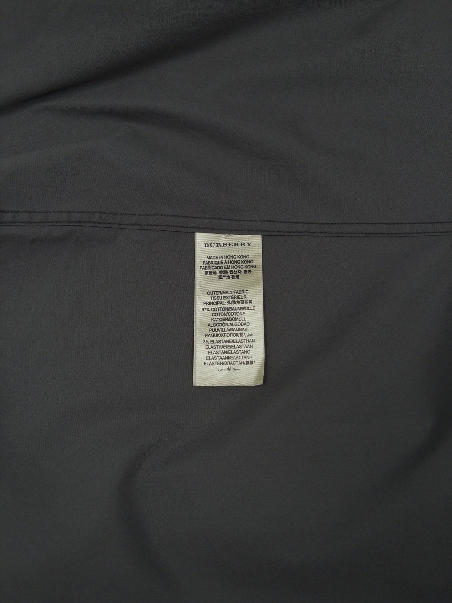 Burberry Check Button Shirt Grey